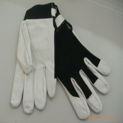 【本色豬頭層工作手套,黑色布背及魔術(shù)貼袖口】價格,廠家,圖片,防護手套,南通紐萊頓皮革制品銷售部-